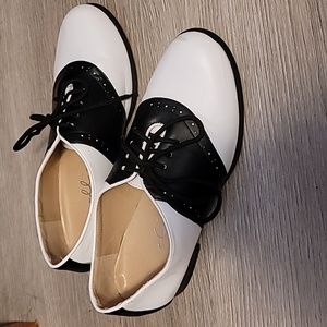 Black and White Saddle Shoes